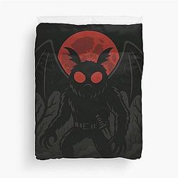 Mothman Cryptid Artwork Duvet Cover