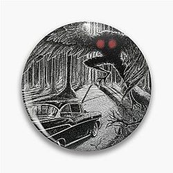 Mothman Encounter Point Pleasant WV Cryptid Pin