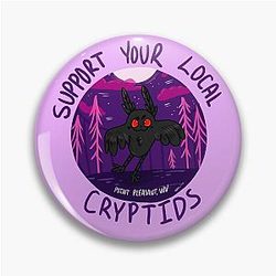Support Your Local Cryptids-Mothman Pin