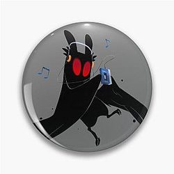 Mothman Walkman Pin