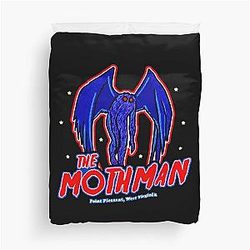 The Mothman Cryptid Duvet Cover
