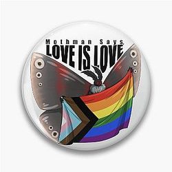 Mothman Love Pin