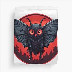 Cryptid Mothman Duvet Cover