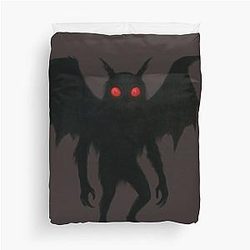 Mothman Cryptid Duvet Cover