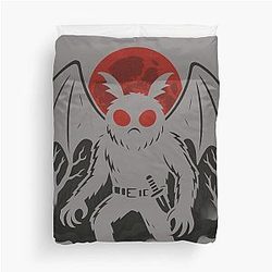Cryptid Mothman Art Duvet Cover