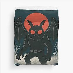 Cryptid Mothman Duvet Cover