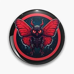 Mothman Art Pin