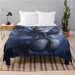 Twerking Mothman Throw Blanket