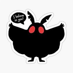 Motivational MOTHMAN Sticker