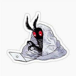 Cozy Mothman Sticker