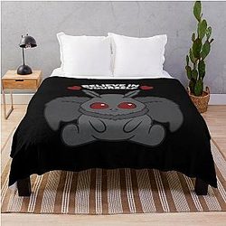 Mothman Believe in Yourself Throw Blanket