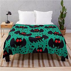 Mothman Green Night Blanket