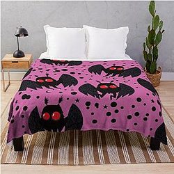 Mothman Pink Night Blanket
