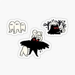 Mothman and Fresno Nightcrawlers Sticker
