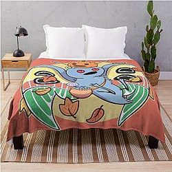 Halloween Mothman Throw Blanket