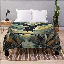 The Mothman Throw Blanket