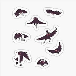 Mothman Sticker Set of 8