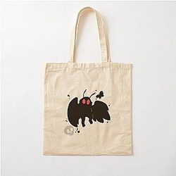 Mothman Night Grey Cotton Tote Bag