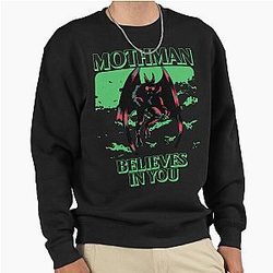 Mothman Believes In You Sweatshirt