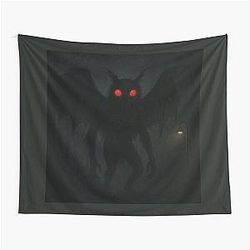 Mothman Cryptid Art Tapestry
