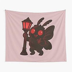 Silly Mothman Cryptid Tapestry