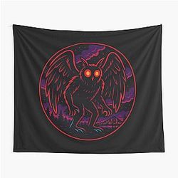 Neon Mothman Tapestry