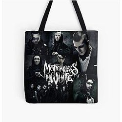 MEMBERS OF MOTIONLESS WHITE ALL OVER TOTE BAG