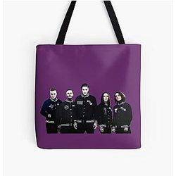 Motionless in White Band Members All Over Print Tote Bag