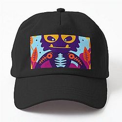 Mountain monster sea monster dad hat