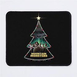 Mountain Monsters Christmas Mouse Pad