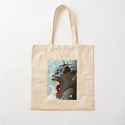 Girls Love Anime and Mountain Monsters Sea Monster Awesome Cotton Tote Bag