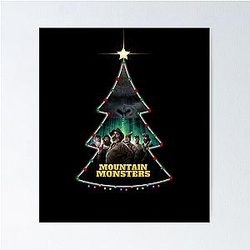 Mountain Christmas Poster
