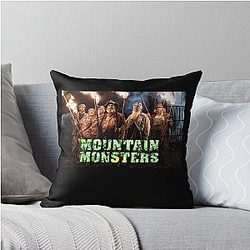 Mountain Monster TV Throw Pillow