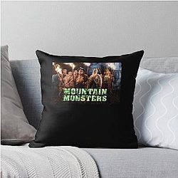 Mountain Monsters Throw Pillow