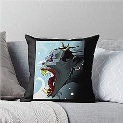 Girls Love Anime and Mountain Monsters Sea Monster Throw Pillow