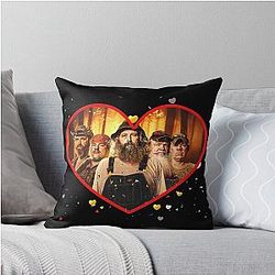 Mountain Monsters Throw Pillow