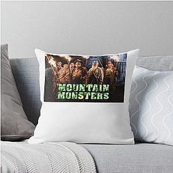Mountain Monsters Trending Throw Pillow