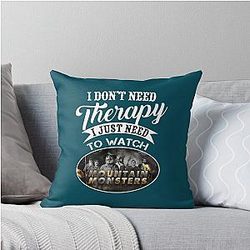 Mountain Monsters Throw Pillow