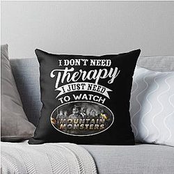 Mountain Monsters Throw Pillow
