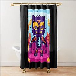 Birthday Girl Monsters Sea Monster Vintage Style Shower Curtain