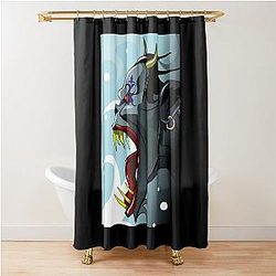 Girls Love Anime and Mountain Monsters Sea Monster Awesome Move Shower Curtain