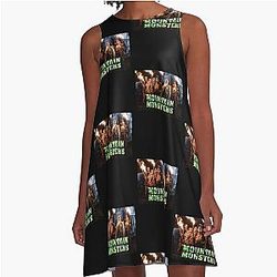 Mountain Monsters A-Line Dress