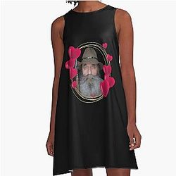 Mountain Monsters A-Line Dress