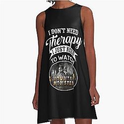 Mountain Monsters A-Line Dress