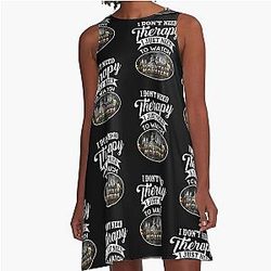 Mountain Monsters A-Line Dress