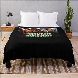 Mountain Monsters Throw Blanket