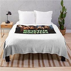 Mountain Monsters Women Throw Blanket