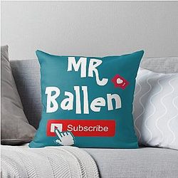 Mr. Ballen Throw Pillow