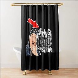 Mr. Ballen Dark Shower Curtain