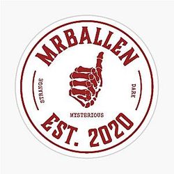 Mr. Balen Dark Mysterious Est. 2020 Sticker